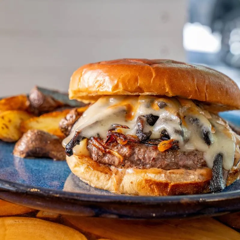 Smokehouse wagyu burger.