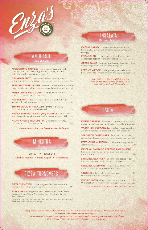 Enzas Italian Restaurant, food