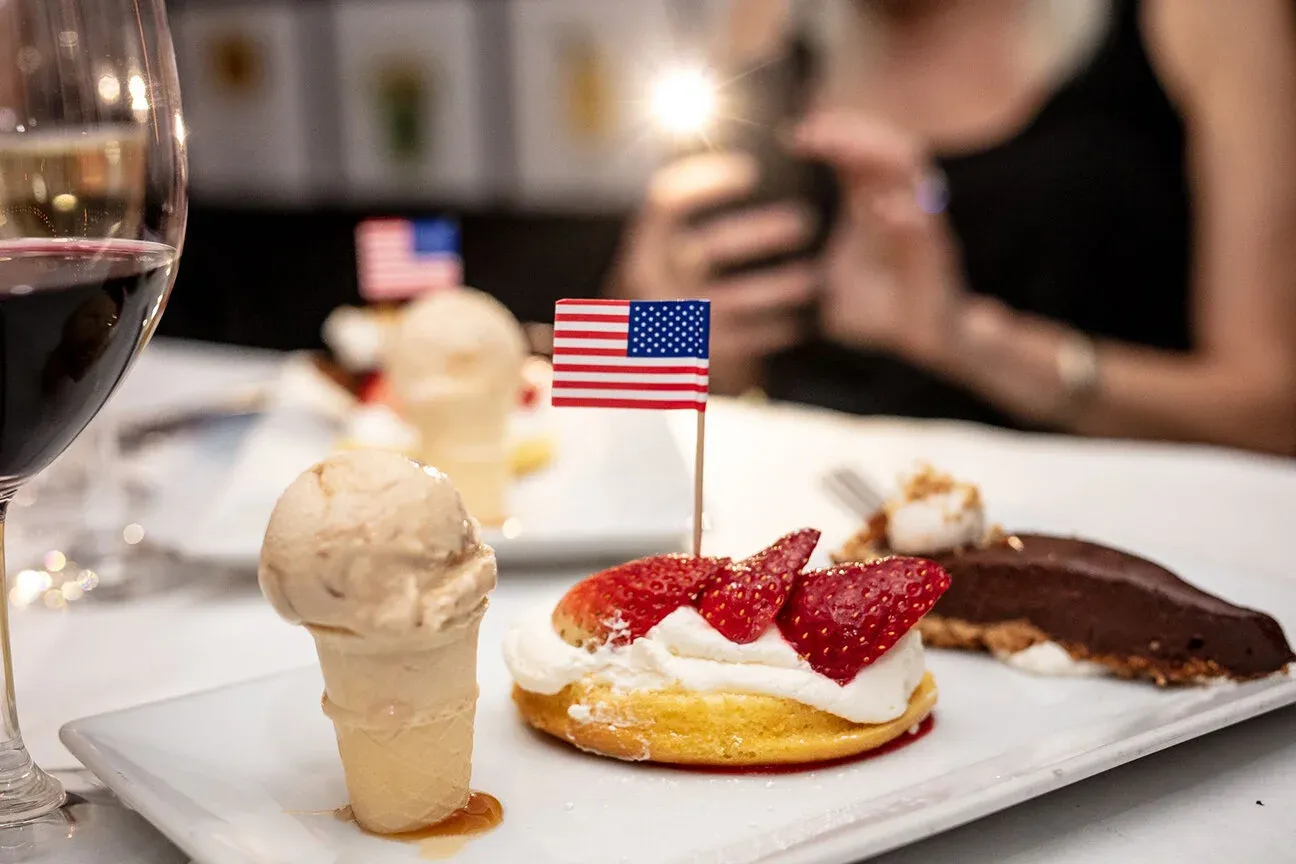 Everything-crusted salmon with vegetables in herb sauce