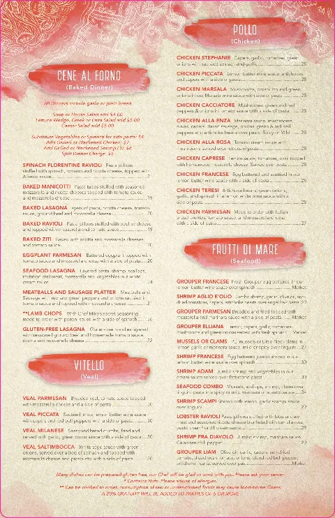 Enzas Italian Restaurant, food