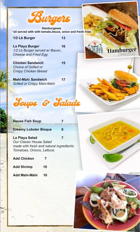La Playa Grill, food