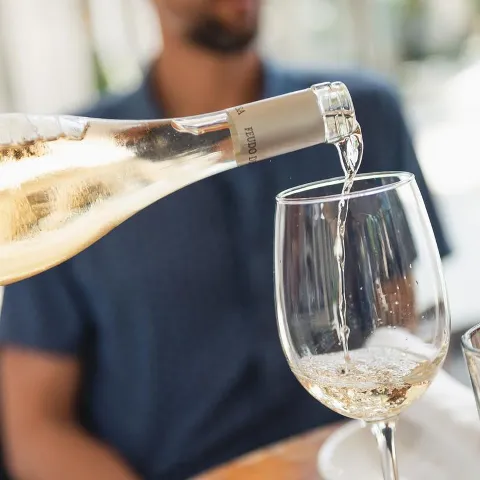 Pouring wine