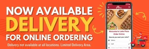Delivery is Now Available at Ledo Pizza