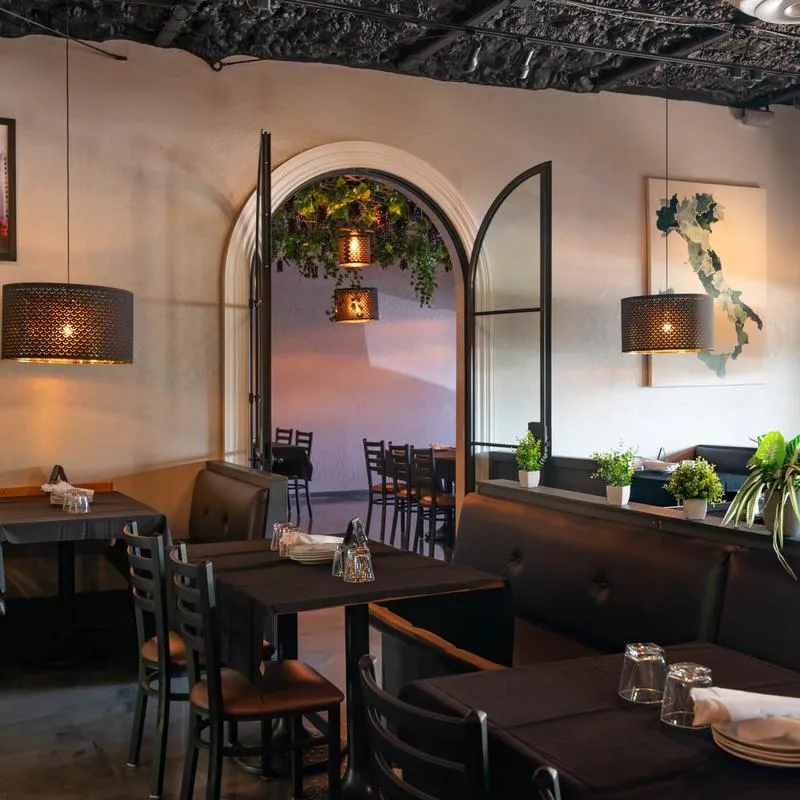 The interior, arched passageway.