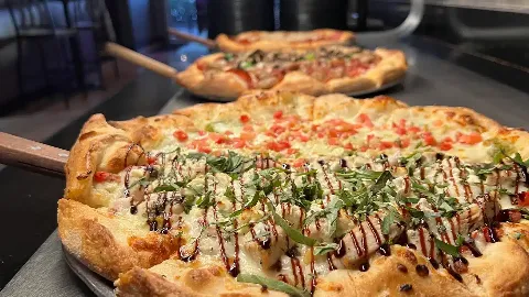 Gourmet Pizzas on Buffet