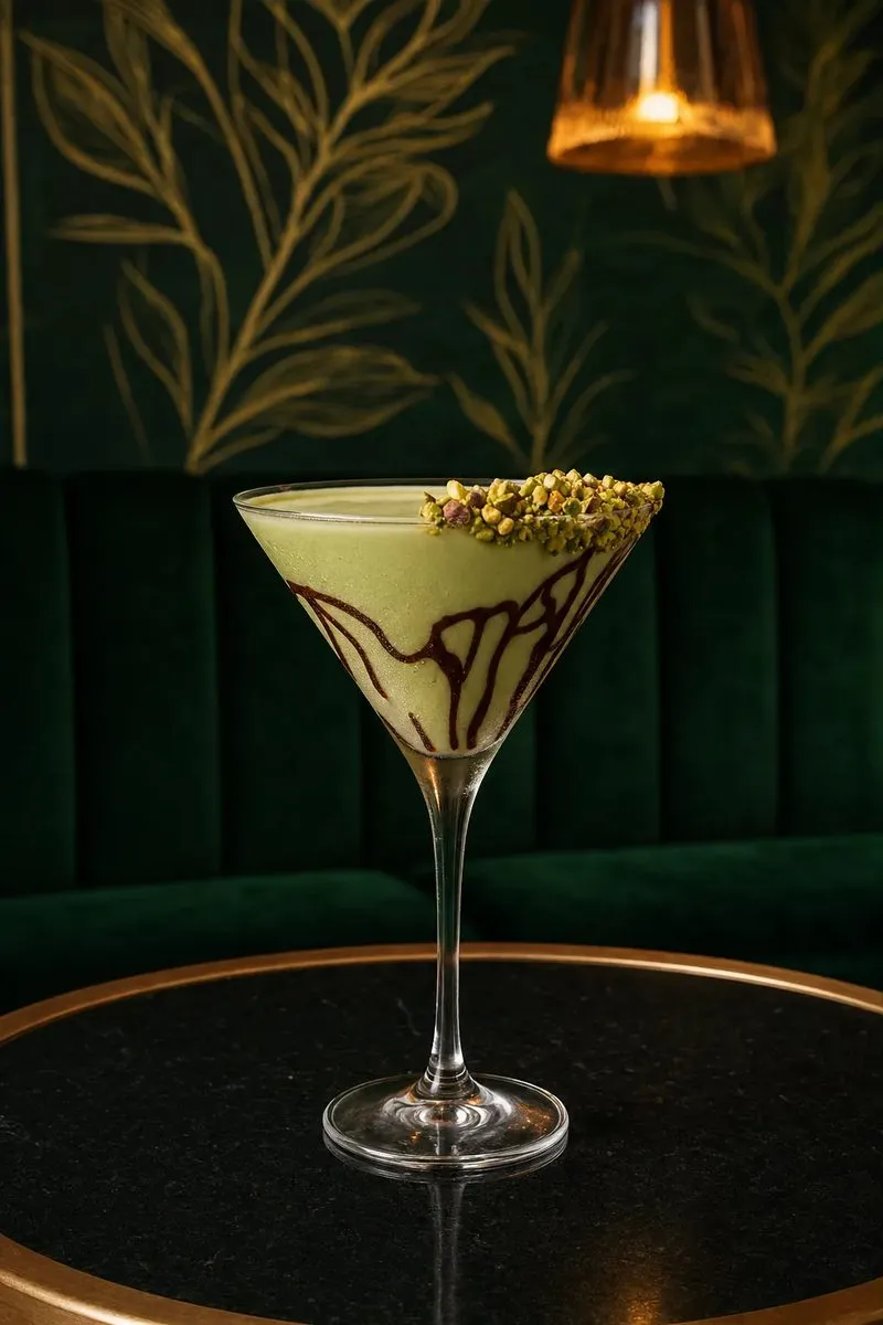 Sexy Papi-stachio, a martini at Spanglish Martini Bar in Wynwood, Miami