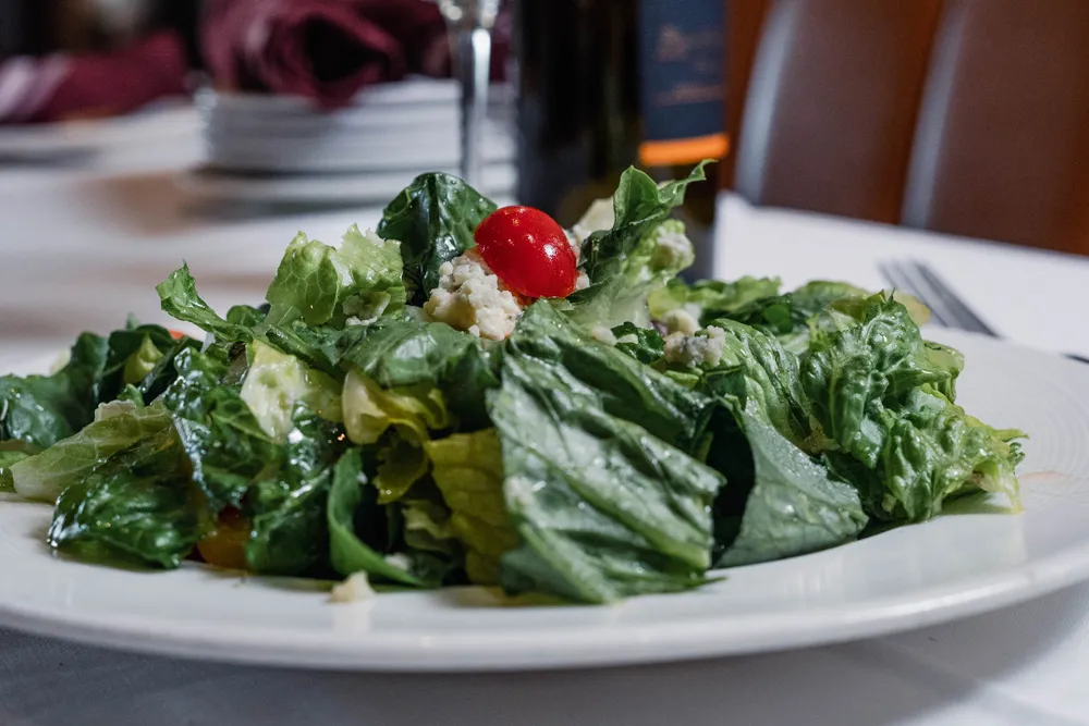Caesar salad with cherry tomatoes