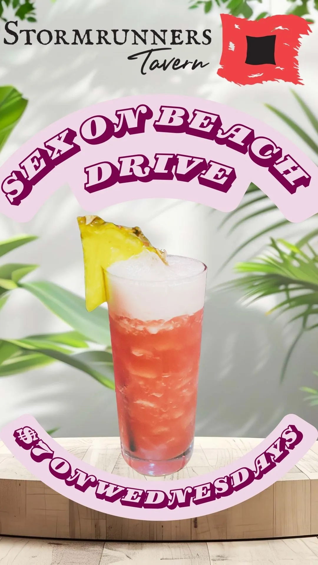 Sex On Beach Drive Stormrunners Tavern cocktail of the day