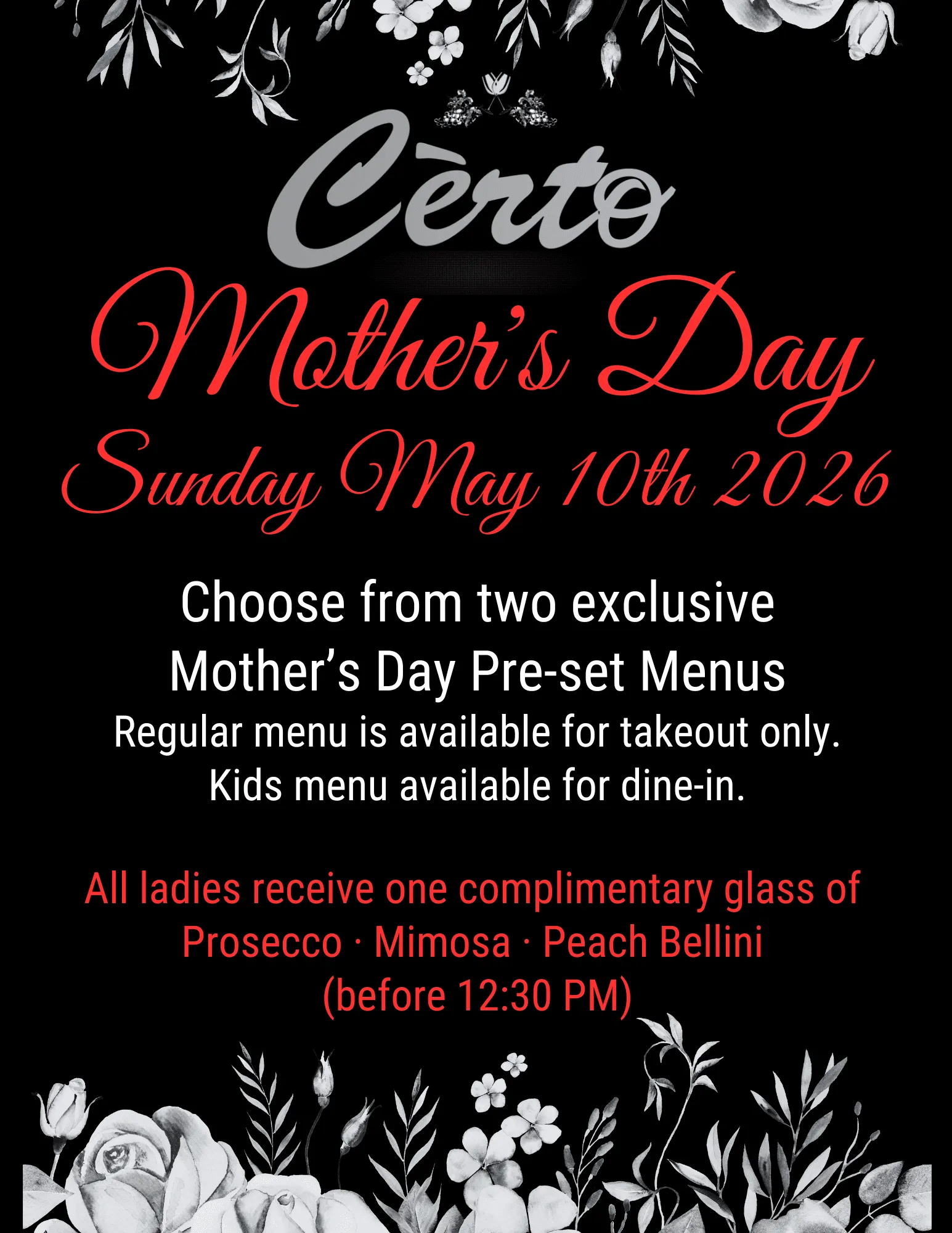 Cèrto Italian Restaurant & Private Events