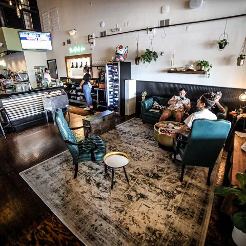 Interior, dining area.