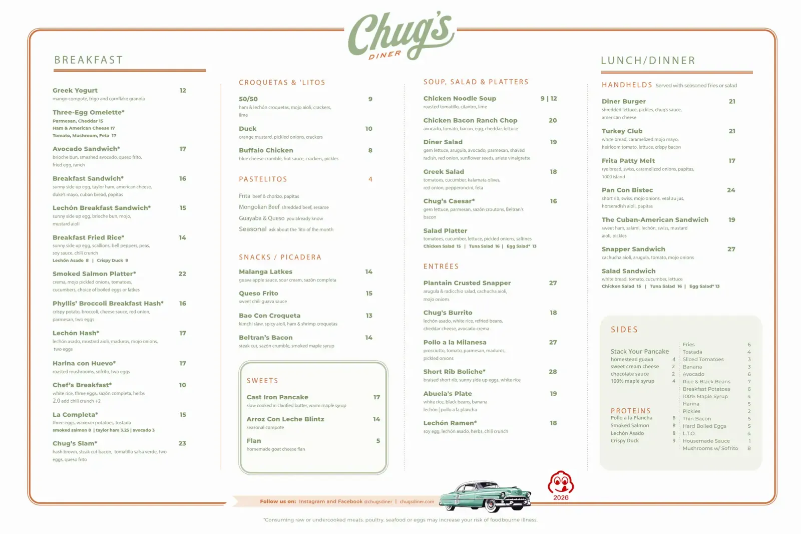 August Menu Page1