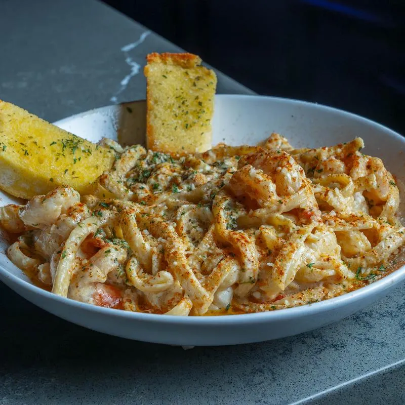 Luther Vandross Seafood Pasta.