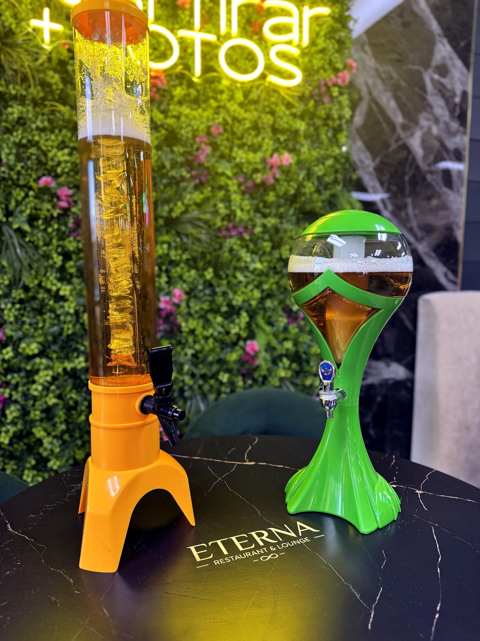 Beer towers at Eterna lounge Kissimmee
