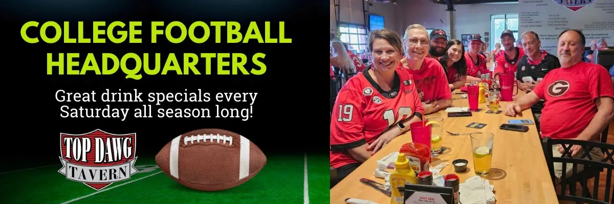 Top Dawg Tavern is your CFB headquarters this fall!