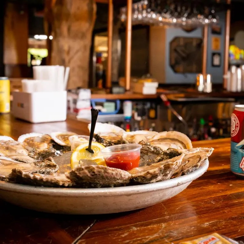 Dozen raw oysters