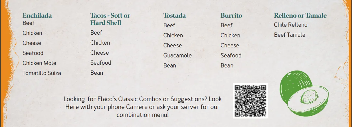 Flaco's Mexican Restaurant- Specialties & Steak house