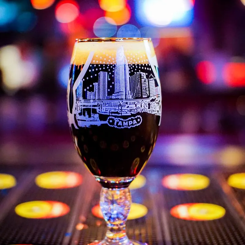 Glass of beer closeup