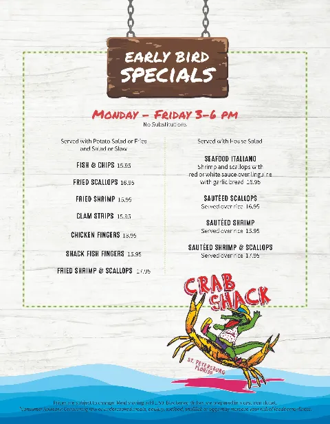 Crab Shack Restaurant, food