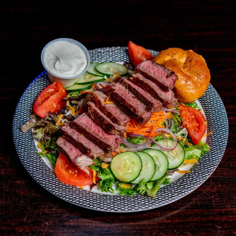 House steak salad.