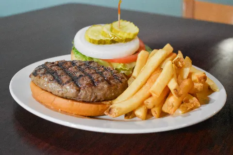 The perfect patty. Our 1/2 pound hand-formed burgers are a Bayside Sports Bar favorite!