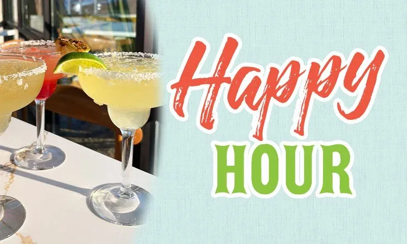 Happy hour at Peppers featuring refreshing margaritas made with Pepper's Tequila, the best margaritas near me, offering a perfect Mexican drinks experience at one of the top Mexican restaurants in Jac