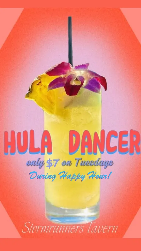 Hula Dancer Stormrunners Tavern Cocktail of the day