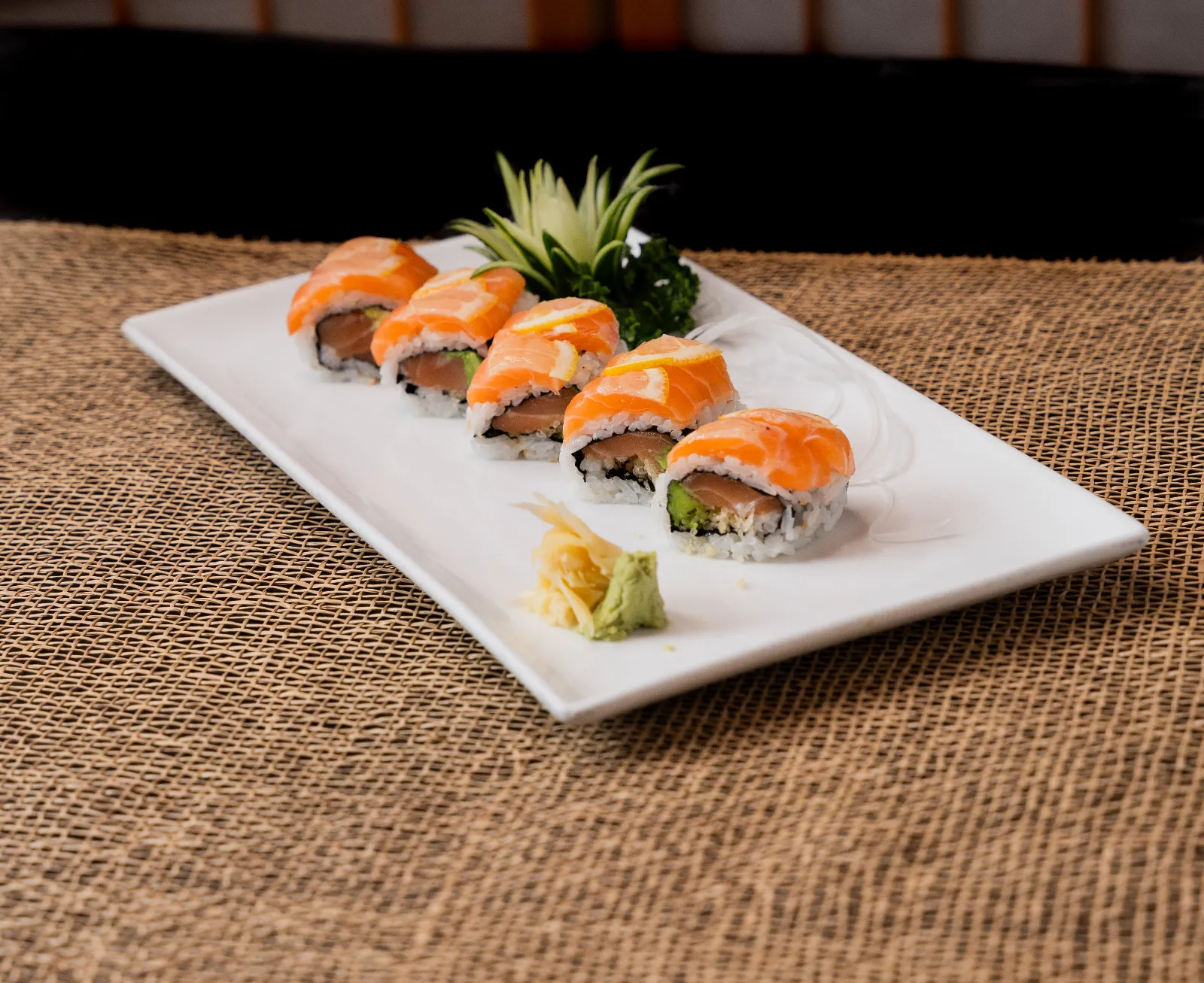 Yellow Dragon roll at Sake Café Pensacola