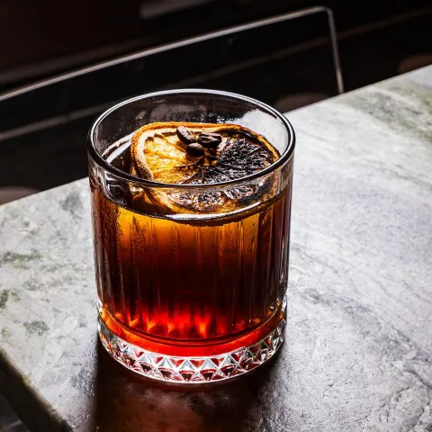 Old fashioned cocktail