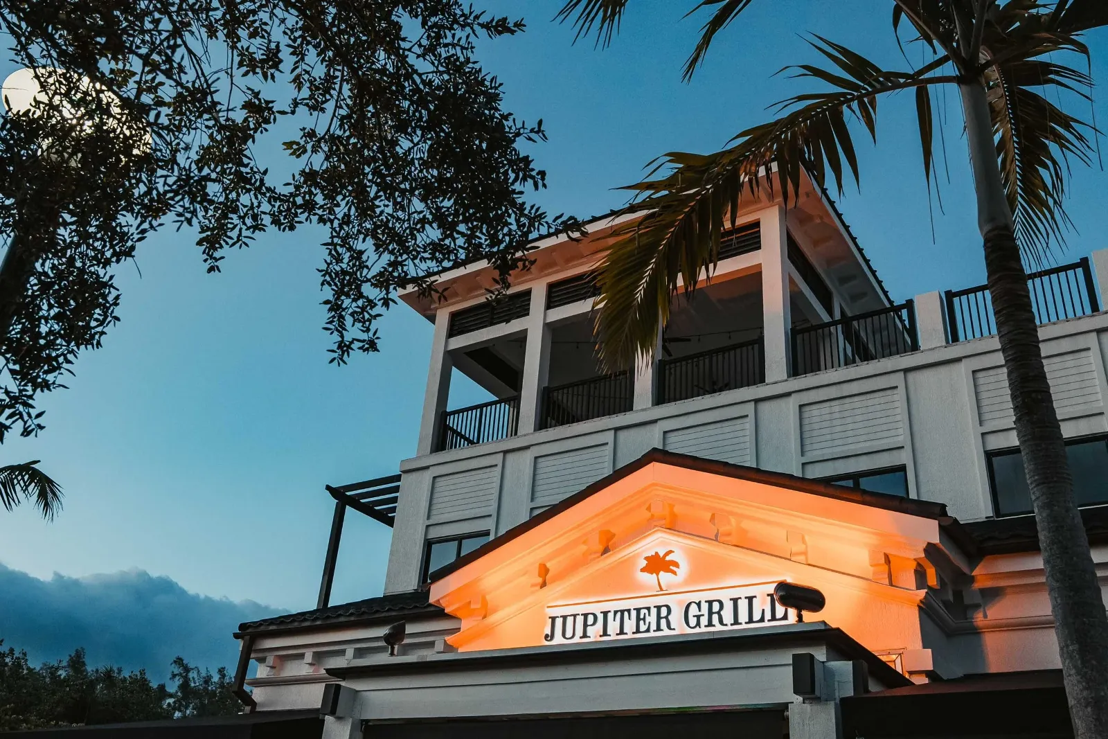 Exterior view of The Jupiter Grill at Harbourside Place, Jupiter, FL