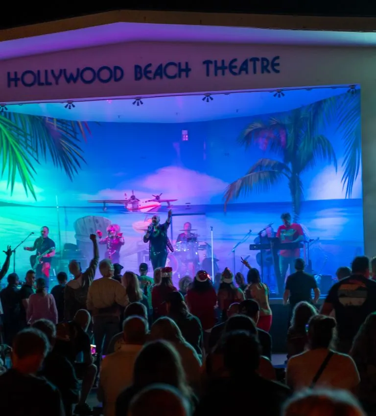 A Group Of People On A Stage