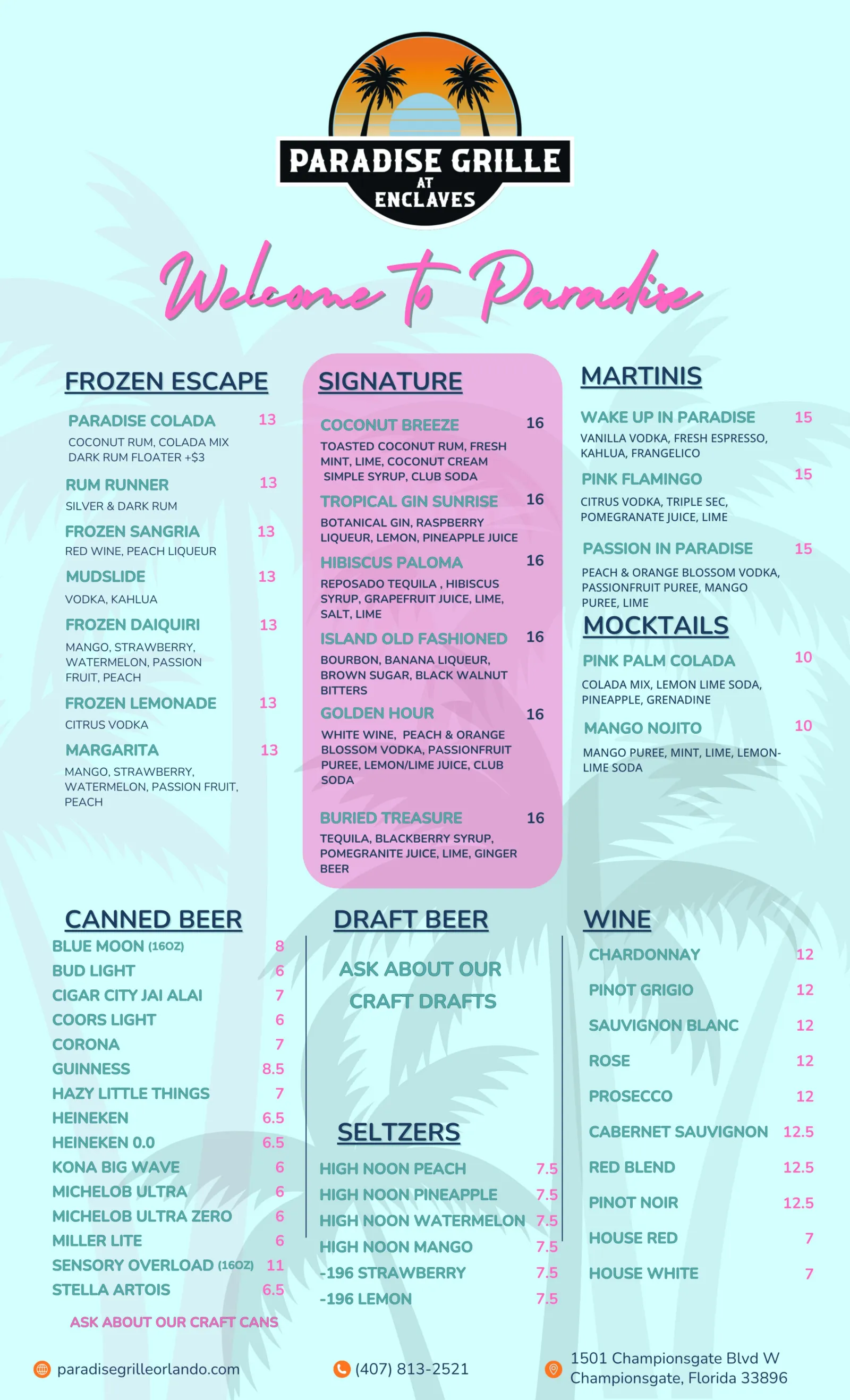 Paradise Grille at Enclaves