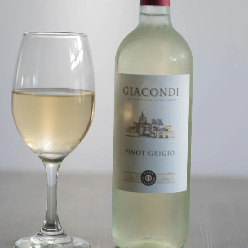 Glass and bottle of white wine