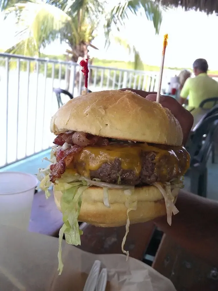Burdine's bacon cheeseburger