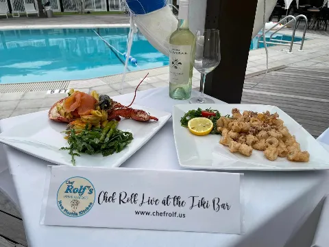 lobster dinner and seafood meal