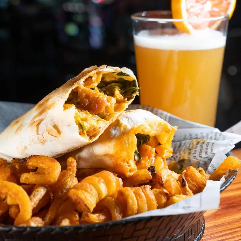 Buffalo Chicken Wrap, served