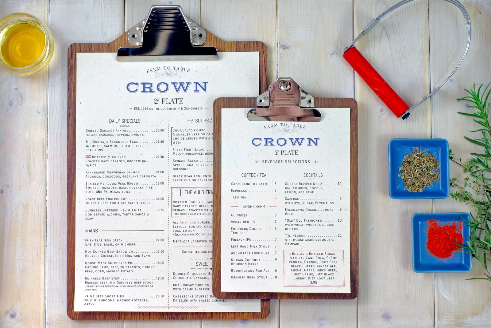 iMenuPro Menu Maker restaurant menus