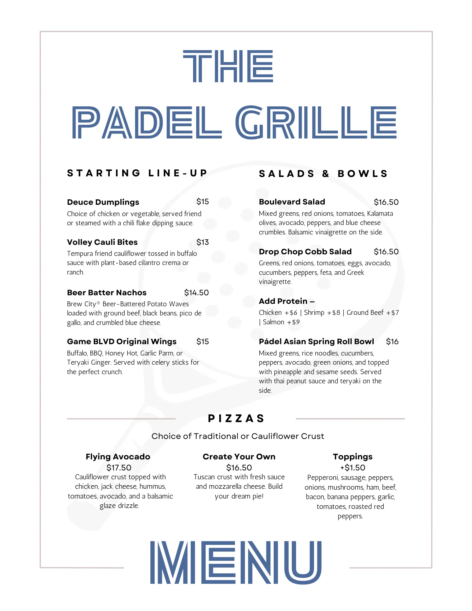 Padel Grille Restaurant