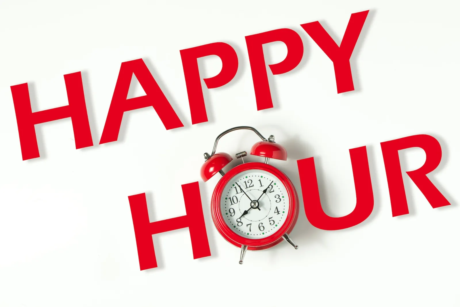 Happy hour with classic clock