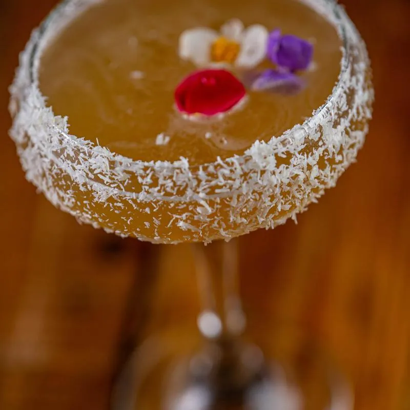 Cocktail in tall glass