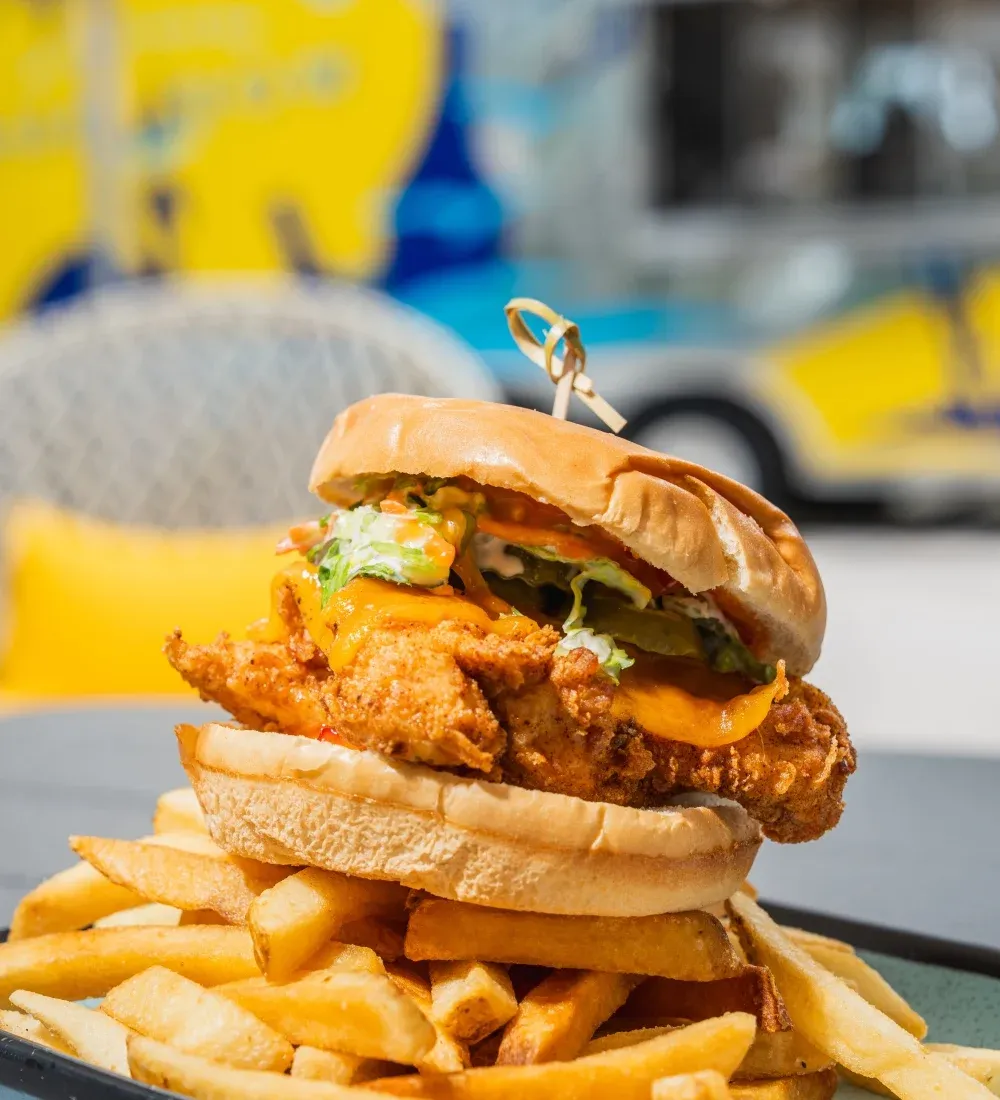 Fried Chicken Sandwich at Toasted Coconut