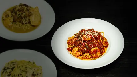 Vincenzo's Italian Restaurant shrimp spaghetti pasta