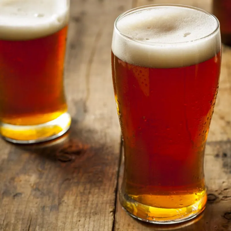 Two glasses of beer