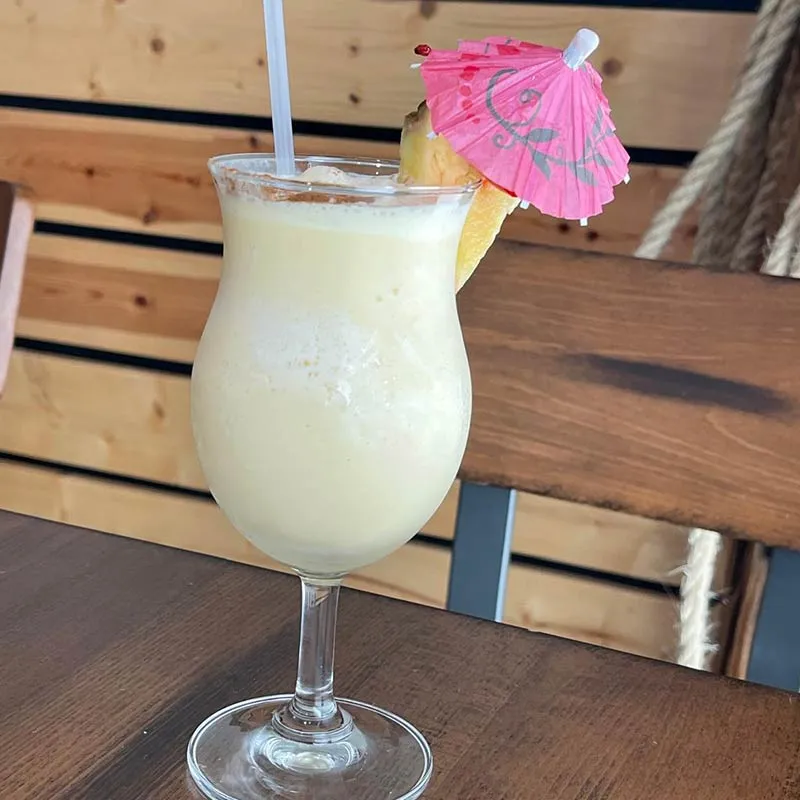 Pina Colada from Oceans Restaurant