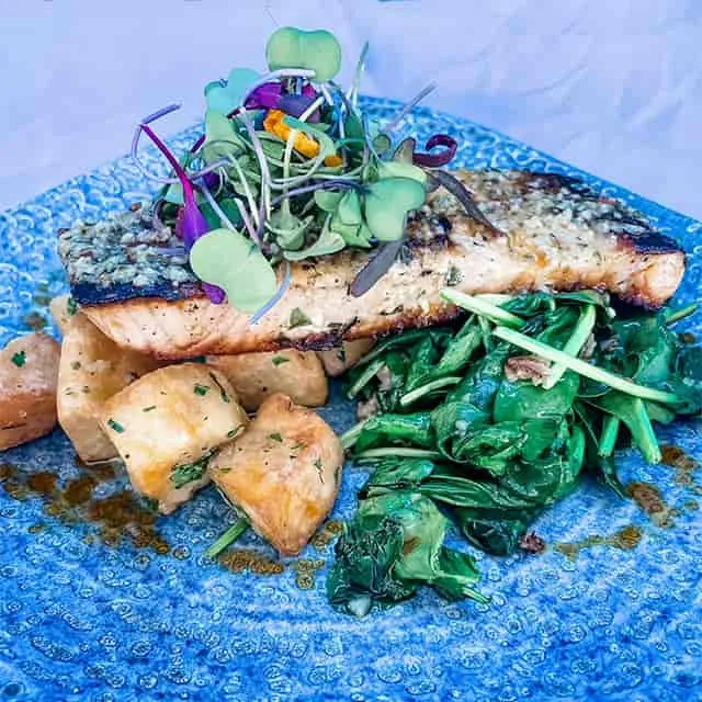 Grilled Salmon Atlantico.