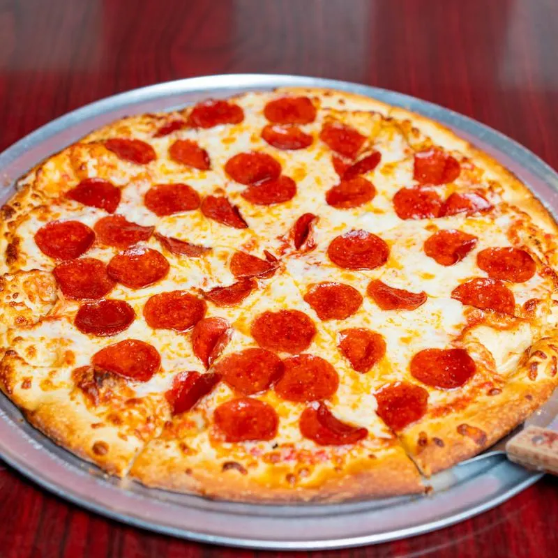 Pepperoni pizza.