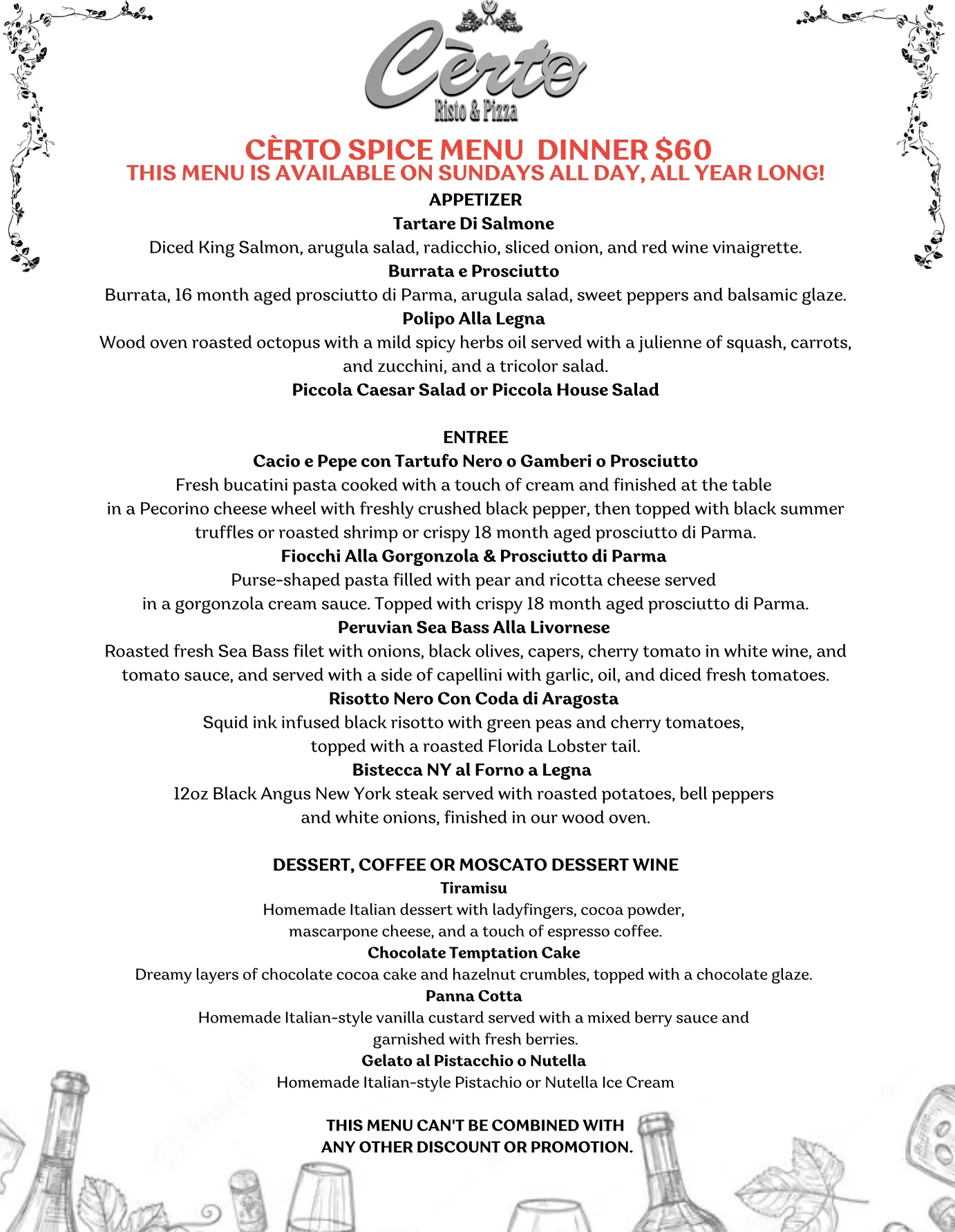 Cèrto Italian Restaurant & Private Events