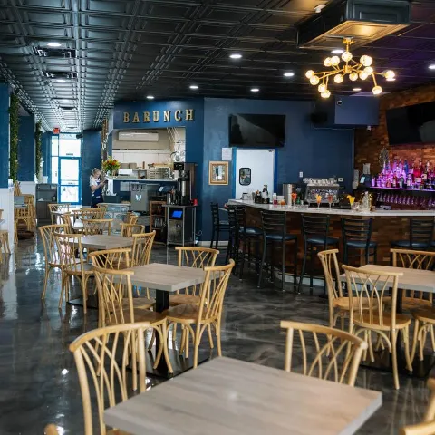 Interior, dining area.