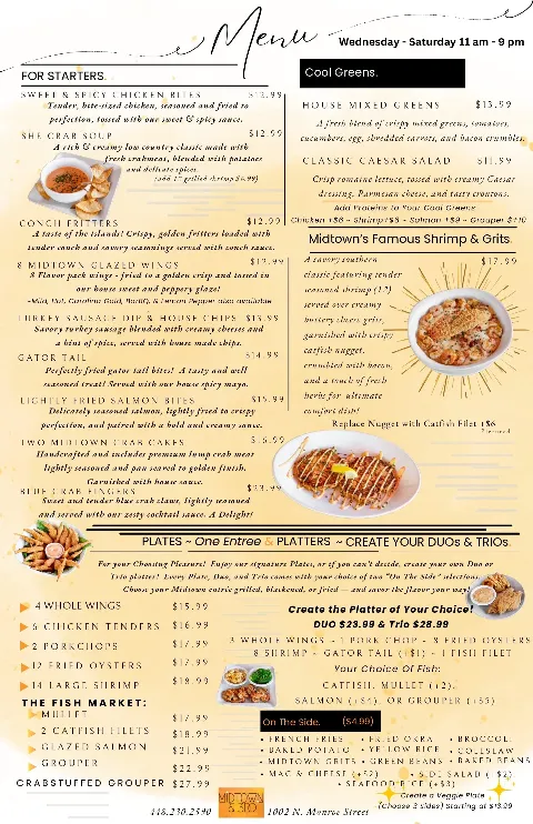 Midtown & 3rd, food