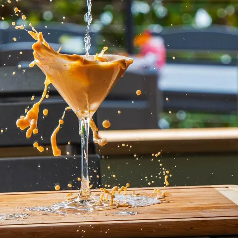 A Key lime martini.