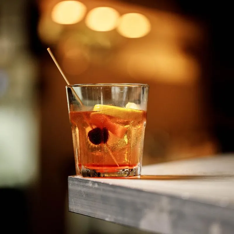 Old Fashioned cocktail.